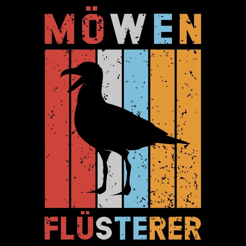 Möwen Flüsterer Möwe Nordsee Ostsee Vintage
