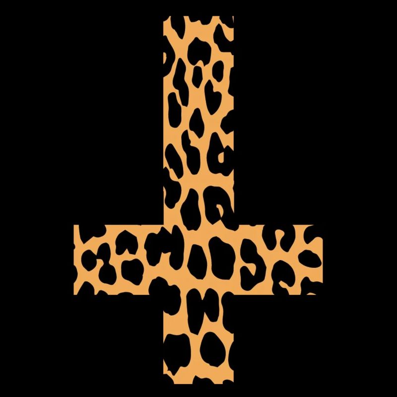 Leopard Inverted Cross