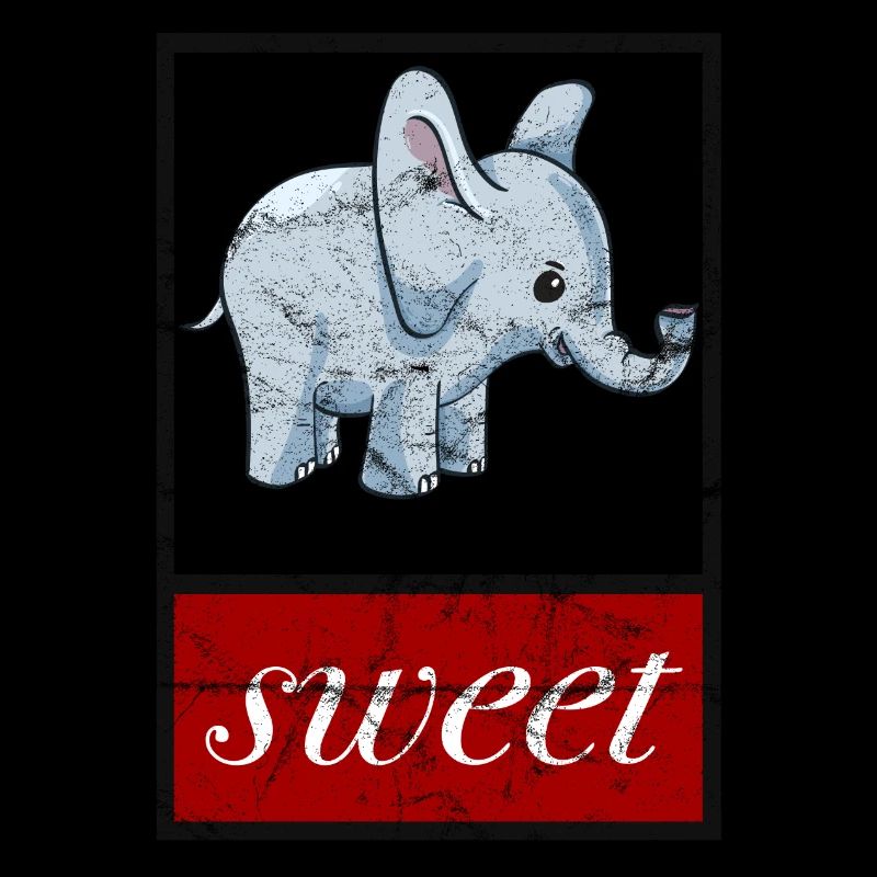 doux éléphant; doux dans l’aspect usagé