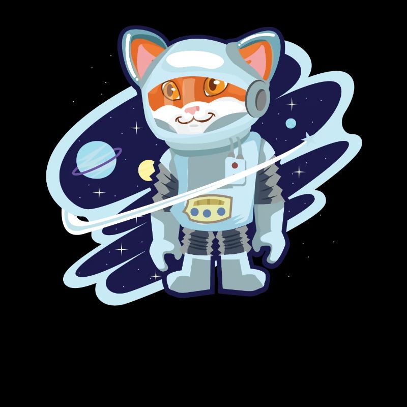 Cadeau star de l'espace astronaute chats