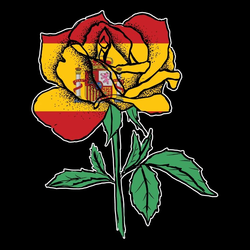 Drapeau Rose Racines Drapeau Espagnol Cadeau