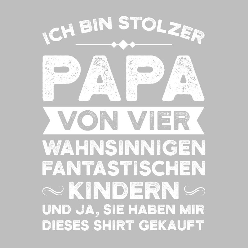 Papa 4 Kinder Kinder Geschenk