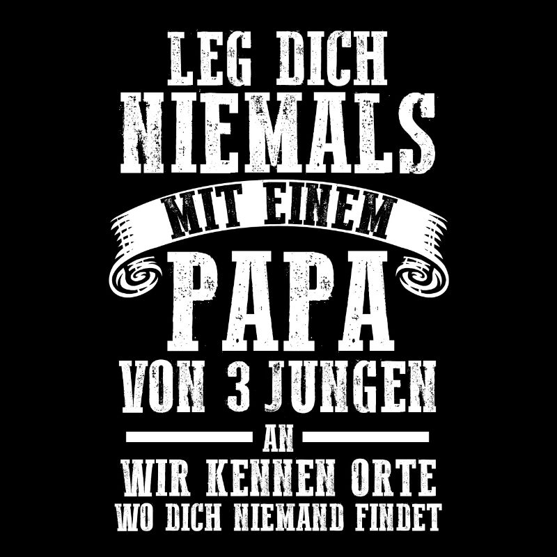 Papa 3 Söhne Papa von 3 Söhnen Geschenk