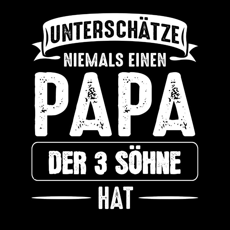 Papa 3 Söhne Papa von 3 Söhnen Geschenk