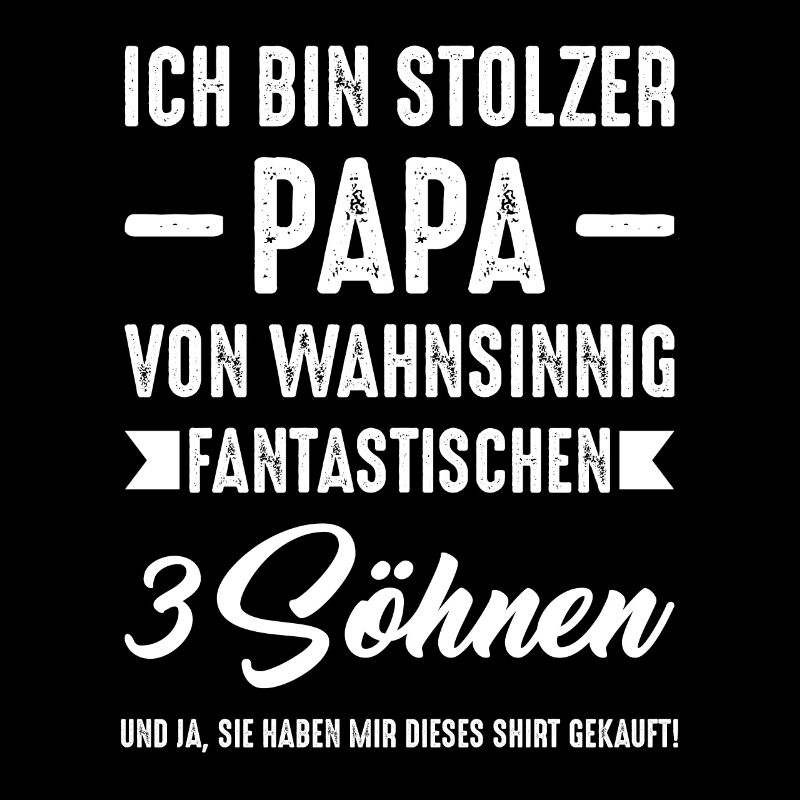 Papa 3 Söhne Papa von 3 Söhnen Geschenk