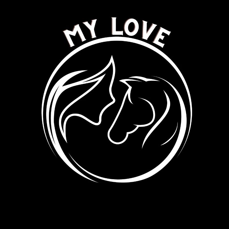 Meine Liebe mit Mädchen und Pferd