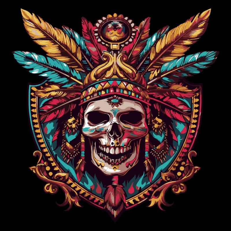 Indianer Totenkopf