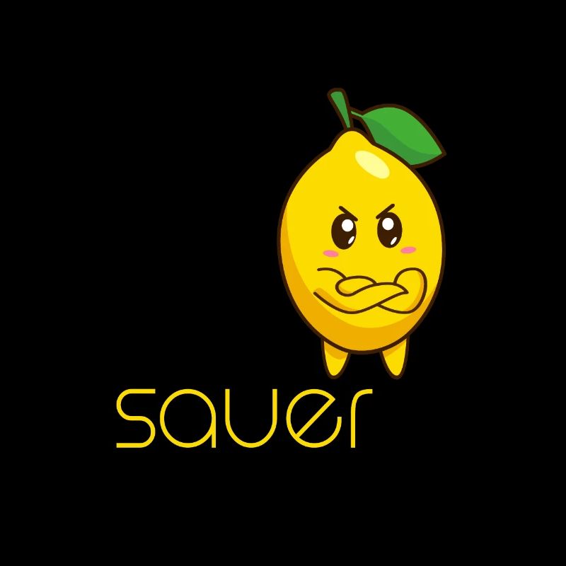 Zitrone Comic Lustig mit Spruch