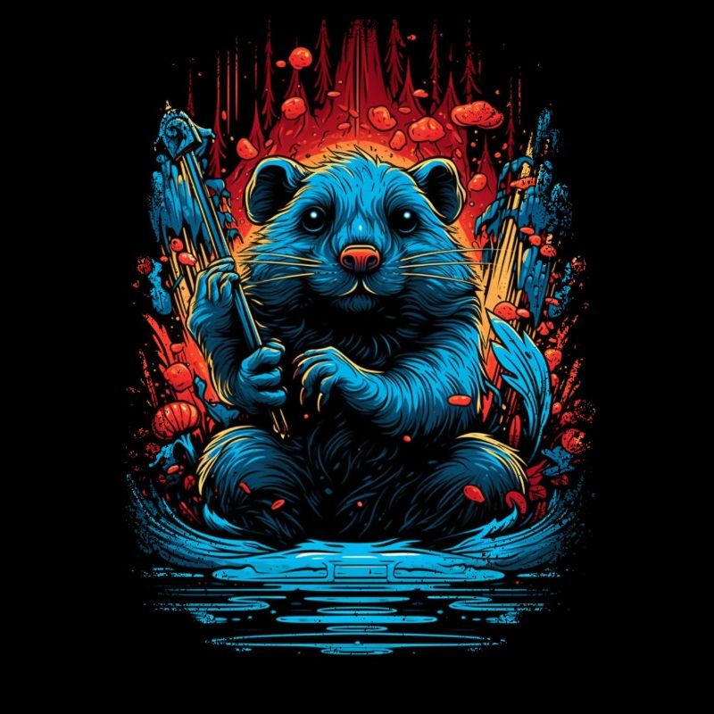 Blagues Bobr Beavers Bever Beaver Dam Canadien