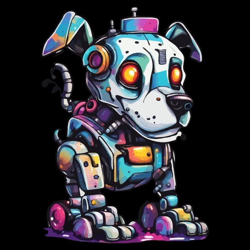 Roboter Tier / KI / Mechanisierte Tiere / Comic