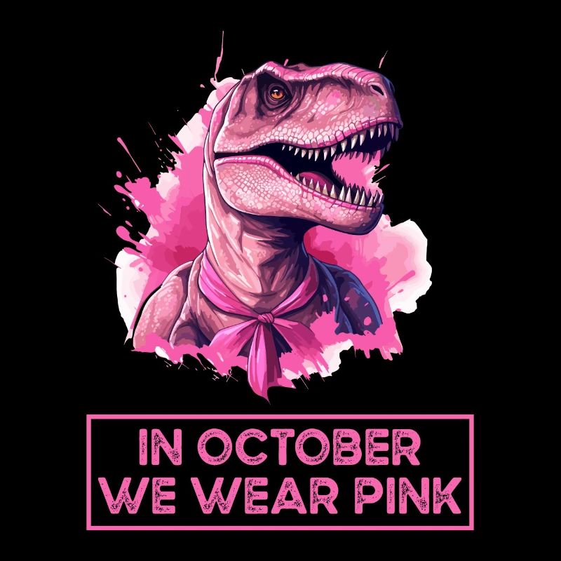 Brustkrebs Rosa Oktober Dinosaurier