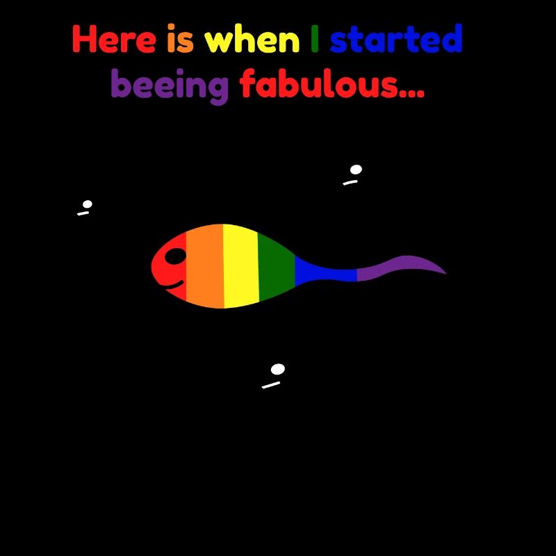 LGBT tadpoles fabulous rainbow