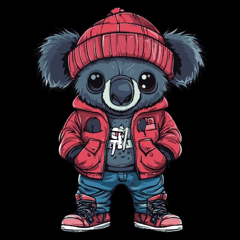 Koala Lustig Winter