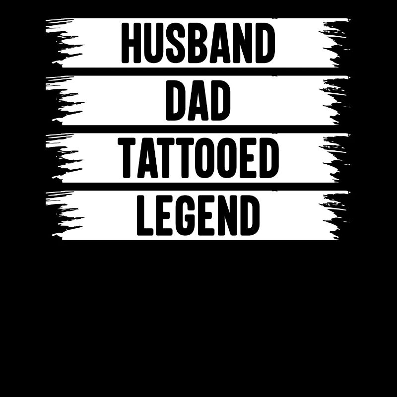 Vater Tattoo Bart Ehemann Papa Legende