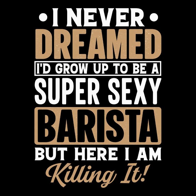 Stolzer Barista Beruf Kaffee Catering Espresso