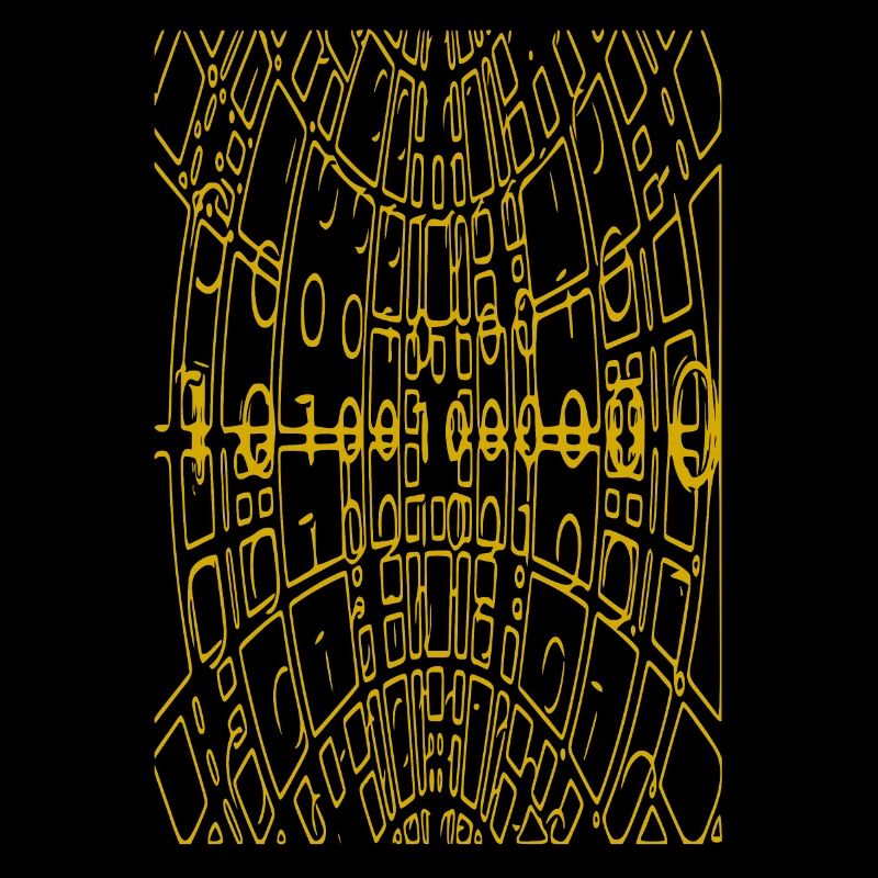 Code binaire Abstrait (jaune)