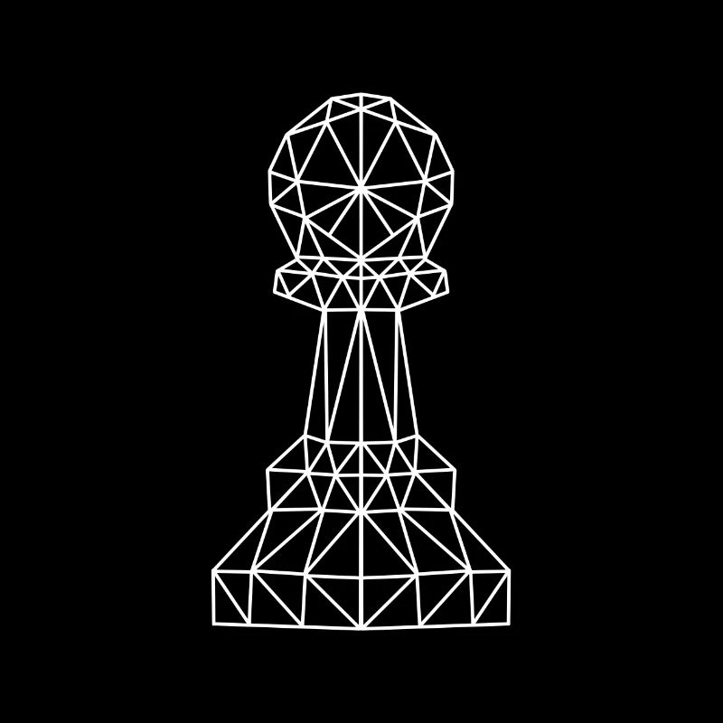 Geometrischer Schach Bauer