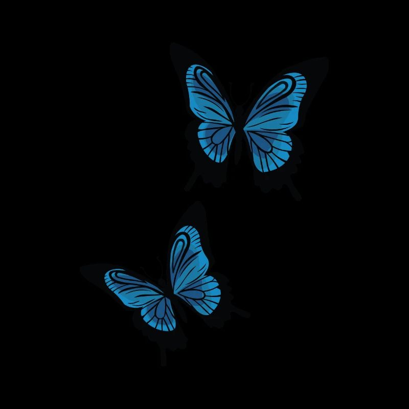 Blaue Schmetterlinge