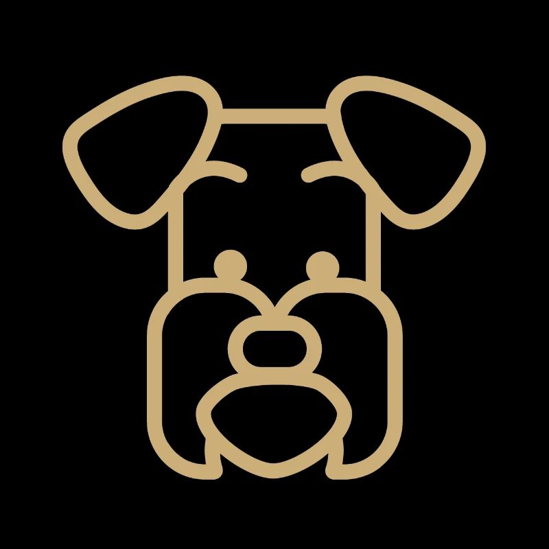 Schnauzer race de chien Polygone visage