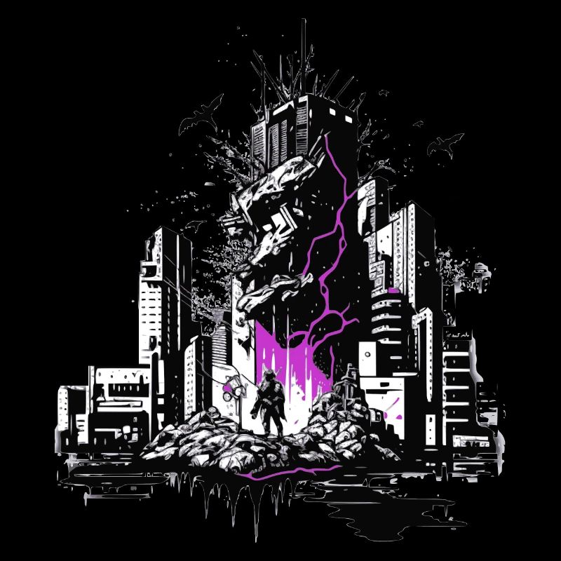 La science-fiction dans la ville dévastée