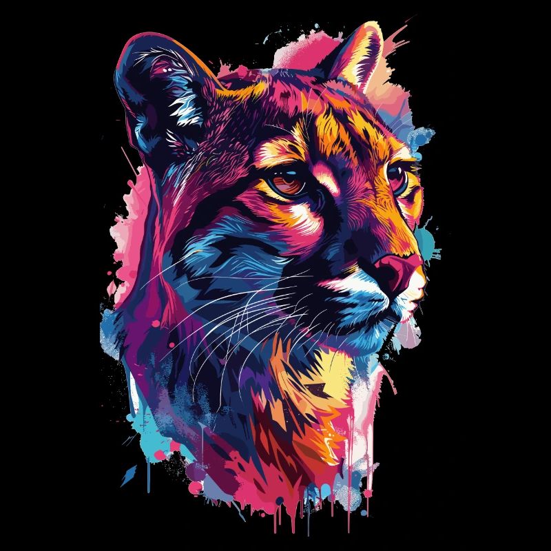 Bunter Kunst Wildtiere