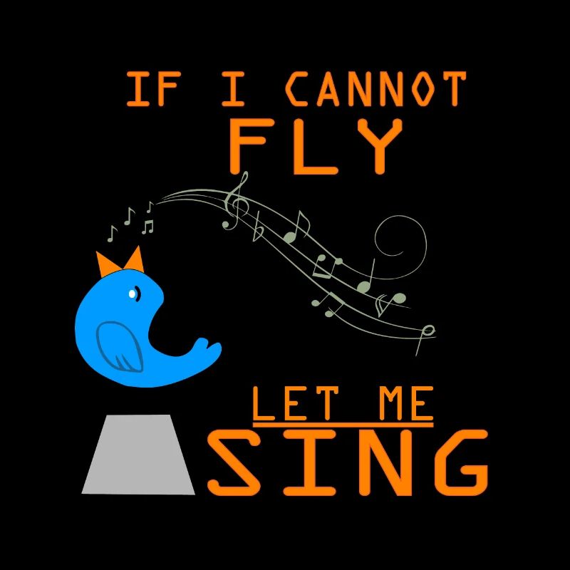 Singing flies chirping melody singer bird