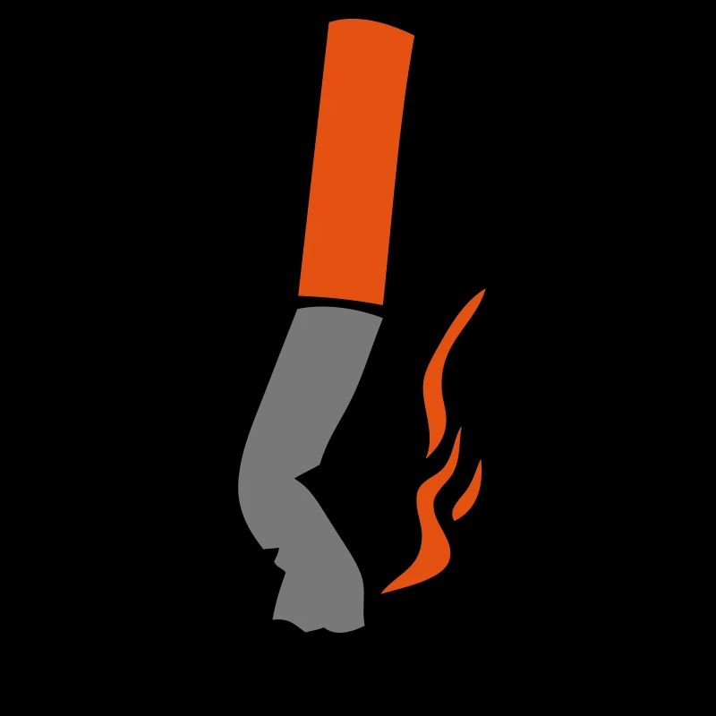 smashed cigarette