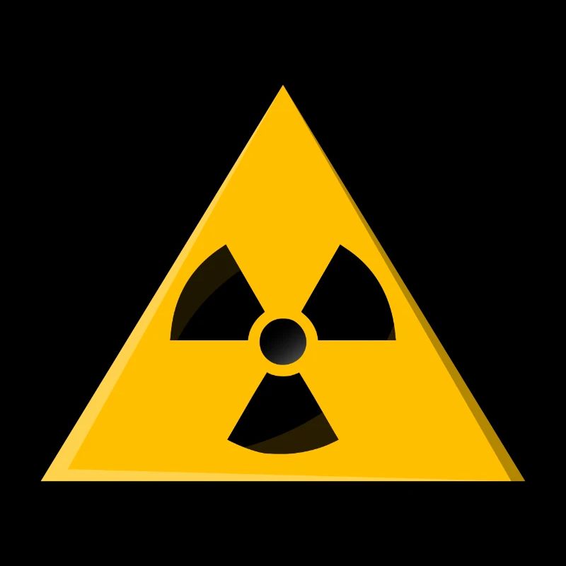 Radiation Warning Signs Radioactive Atom Sign