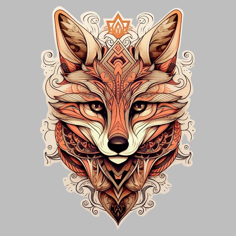 Fuchs Ornamenteler Stil - Boho