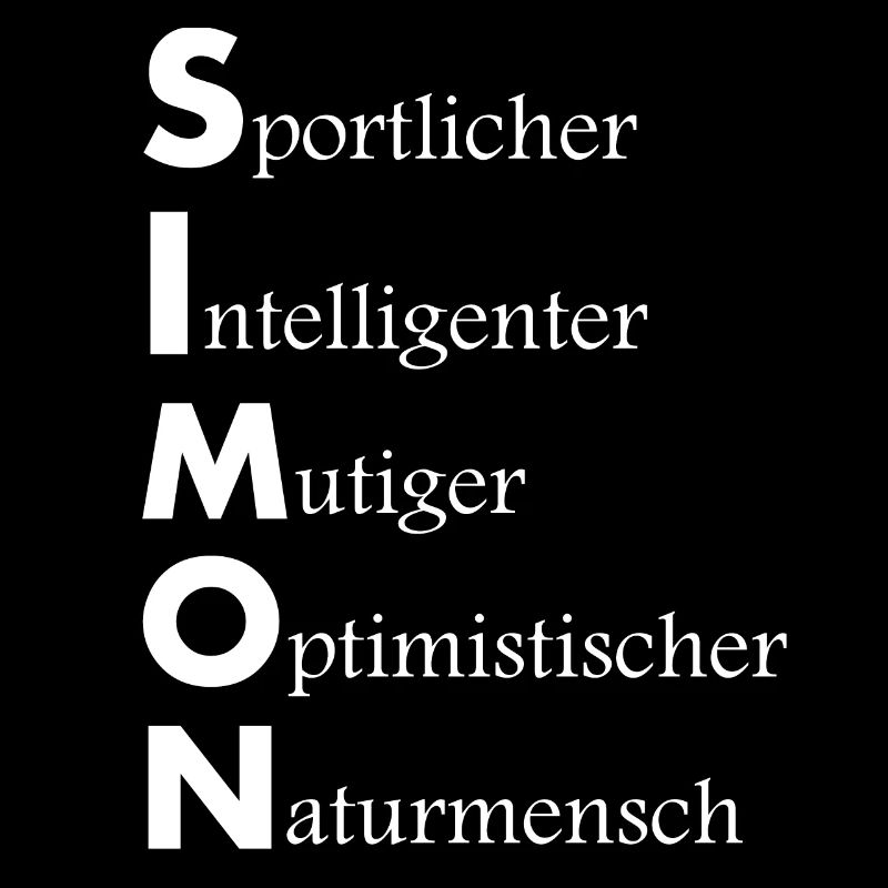 Name Simon Beschreibung Vorname Spruch Geschenk