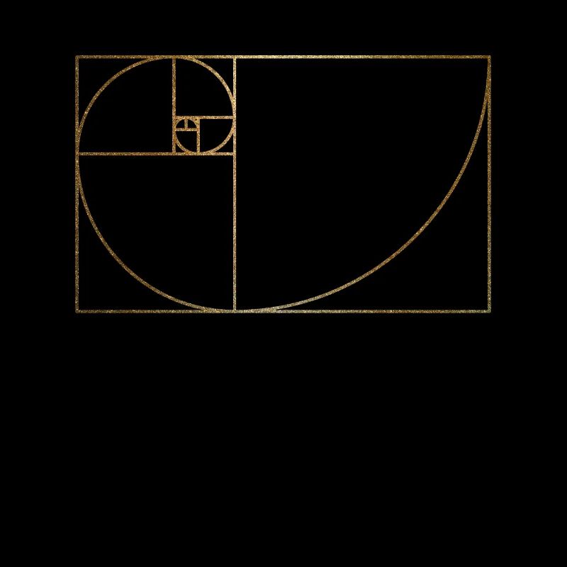 Fibonacci Sequence section d'or en spirale