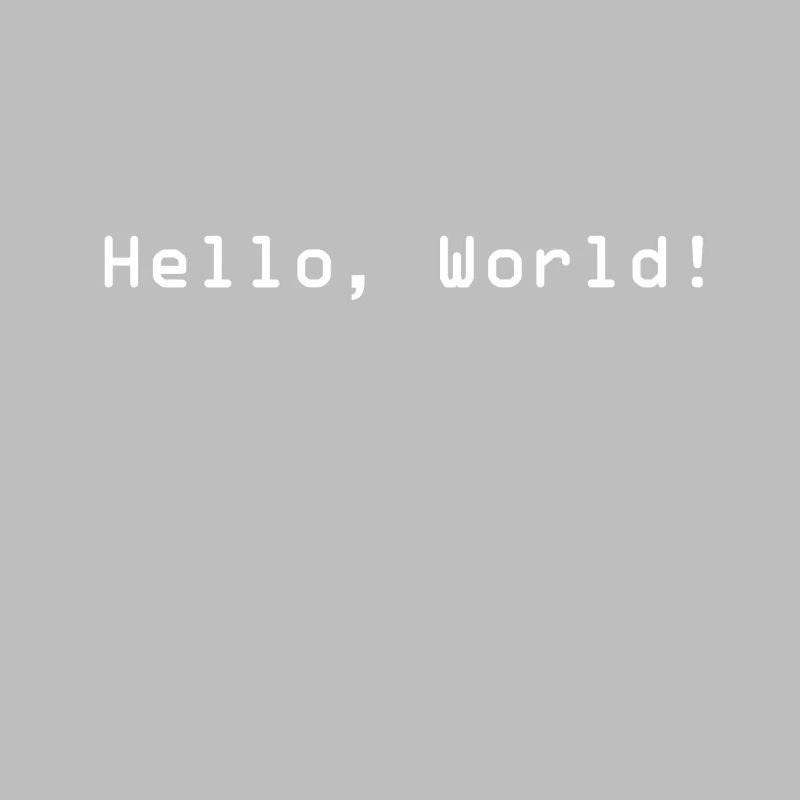 Hello World Programmierer Informatiker Geschenk