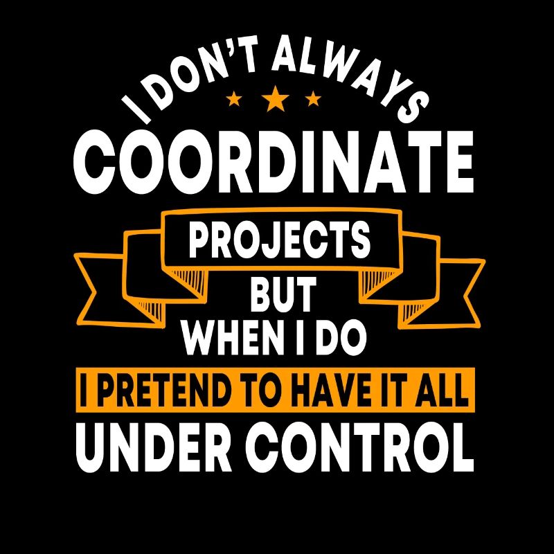 Conception de coordinateur de projet amusant