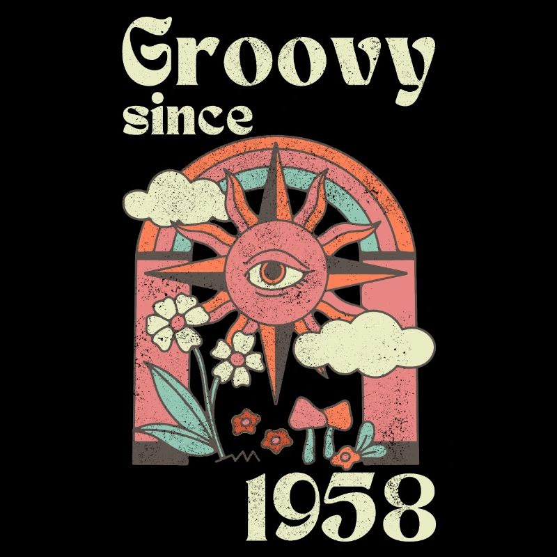 Groovy since 1958 mit Retro Grafik
