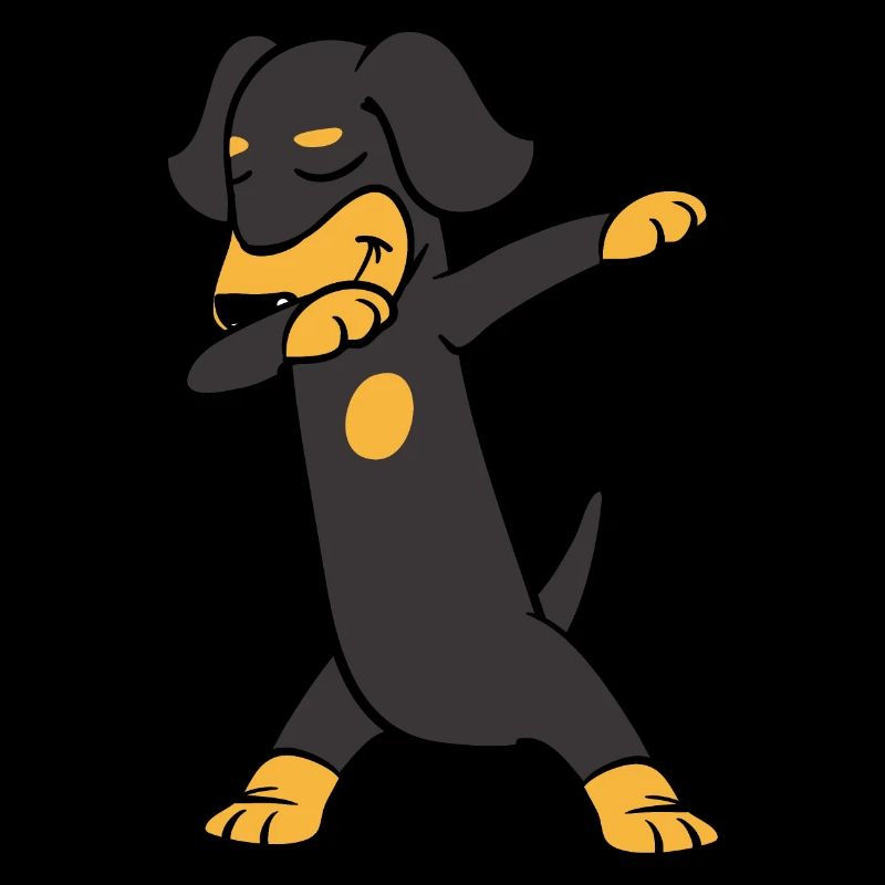 Dabbing Dab Dachshund Teckel Dachshund Dog Dancing