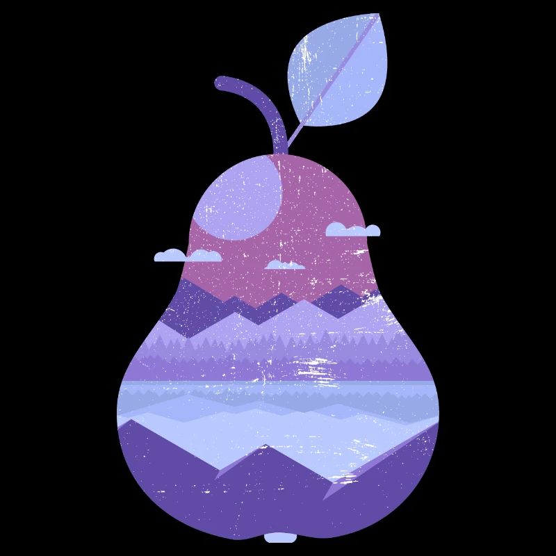Vintage panoramic pear