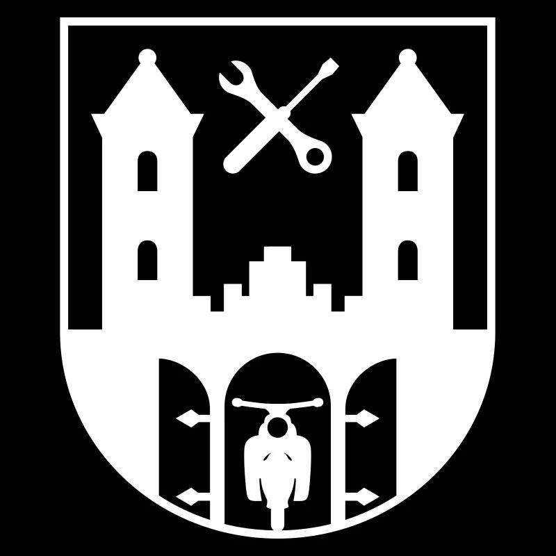 Suhl Emblem mit Star Sperber Habicht (+ Dein Text)