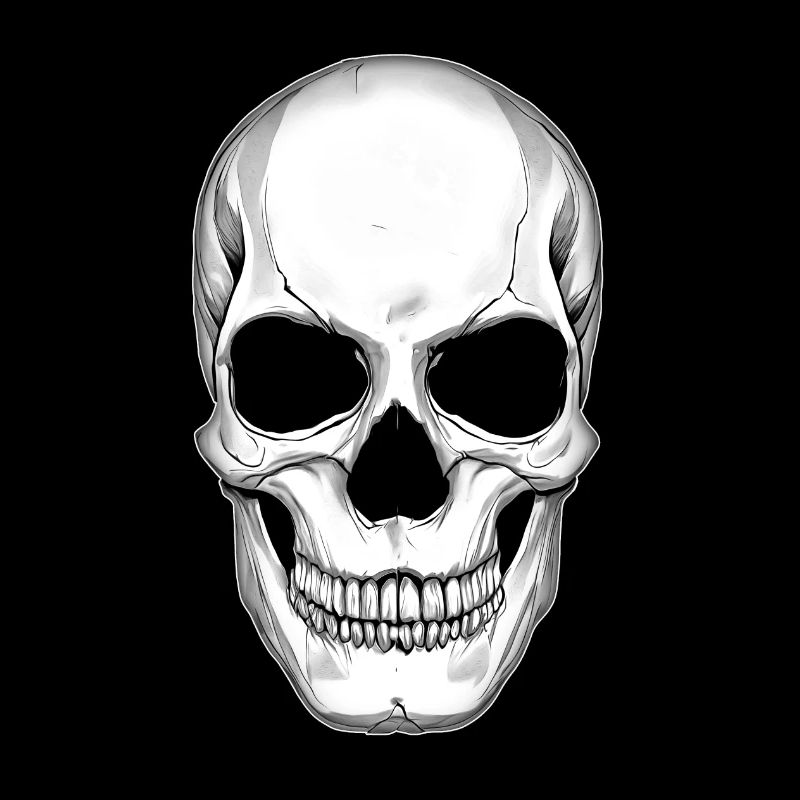 Totenkopf Skull Totenschädel Schädel Illustration