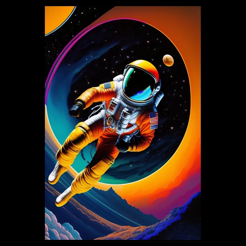 Floating astronaut