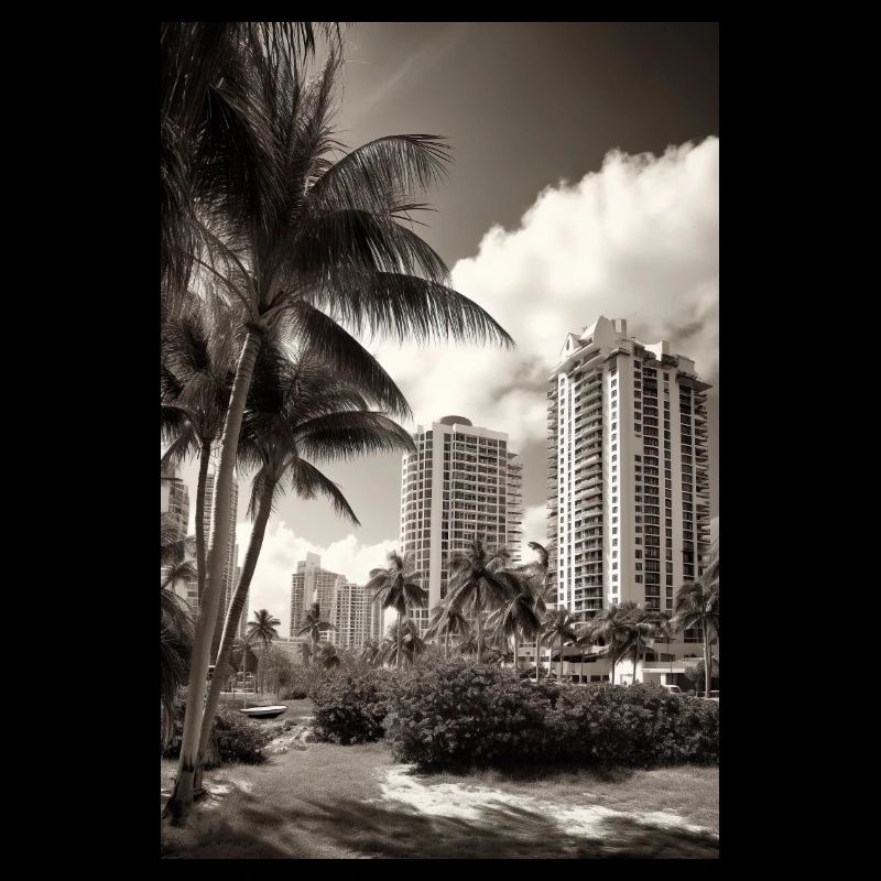 Summer Palm Beach Miami Gift Vintage Miami