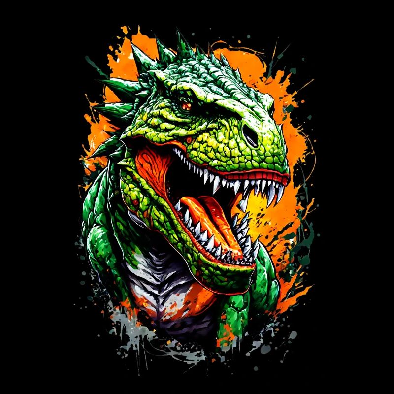 Aggressive dinosaur T Rex