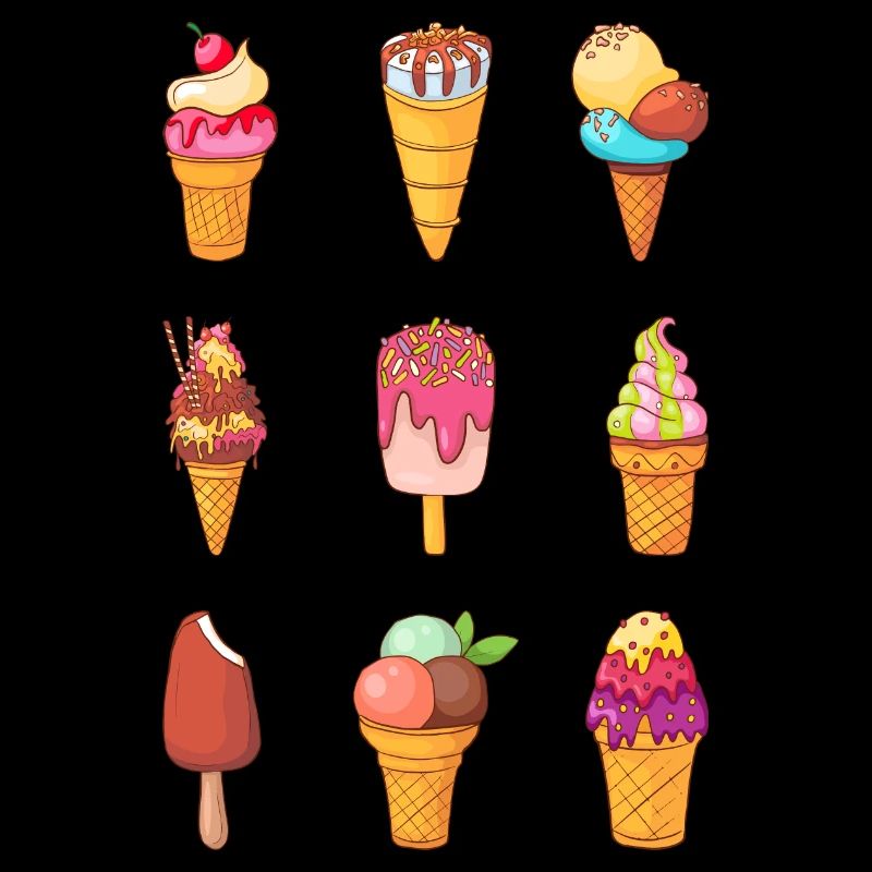 Crème glacée, crème glacée, crème glacée, crème glacée, boule, crème glacée, sundae