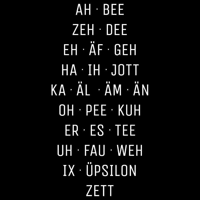 Deutsches Alphabet in Lautschrift