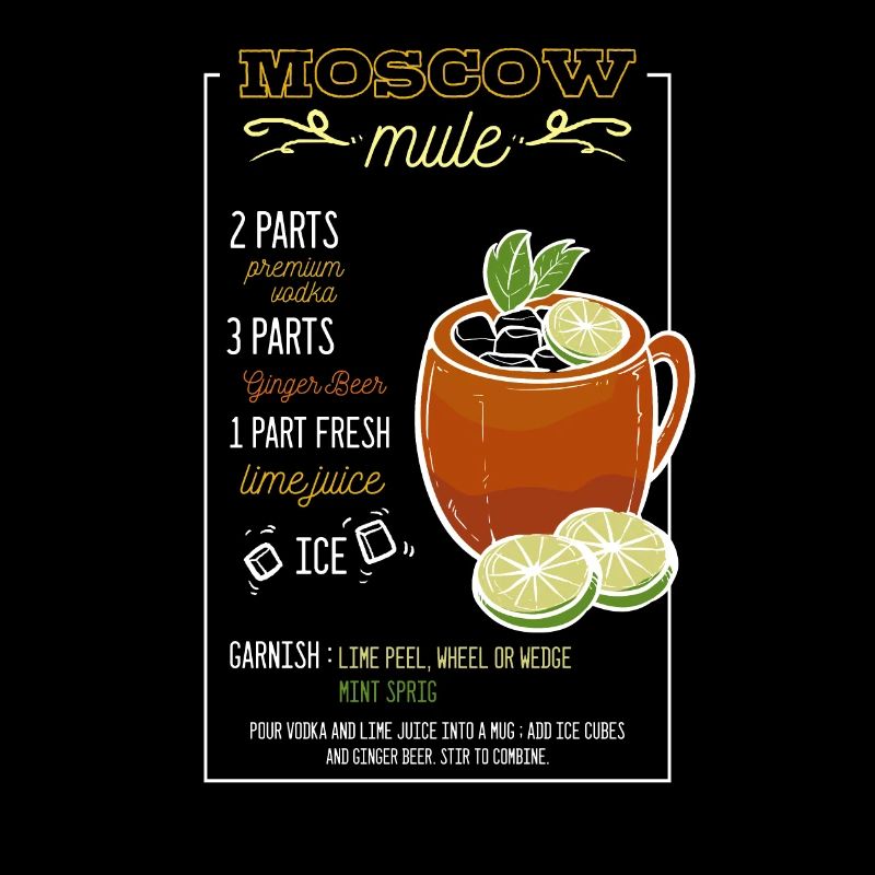 Moscow Mule Cocktail Bar Drinks Barkeeper