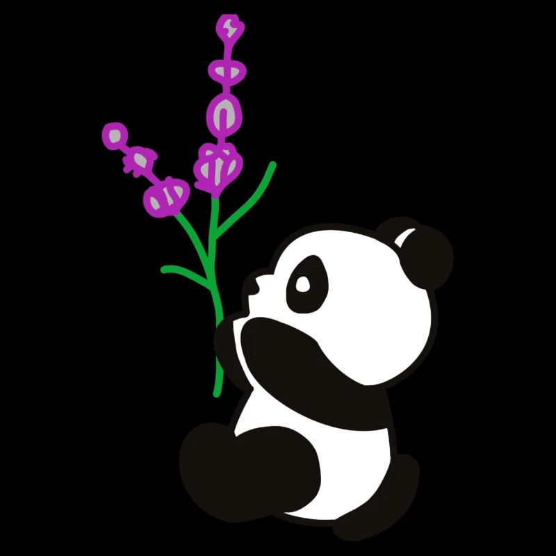Panda fleur