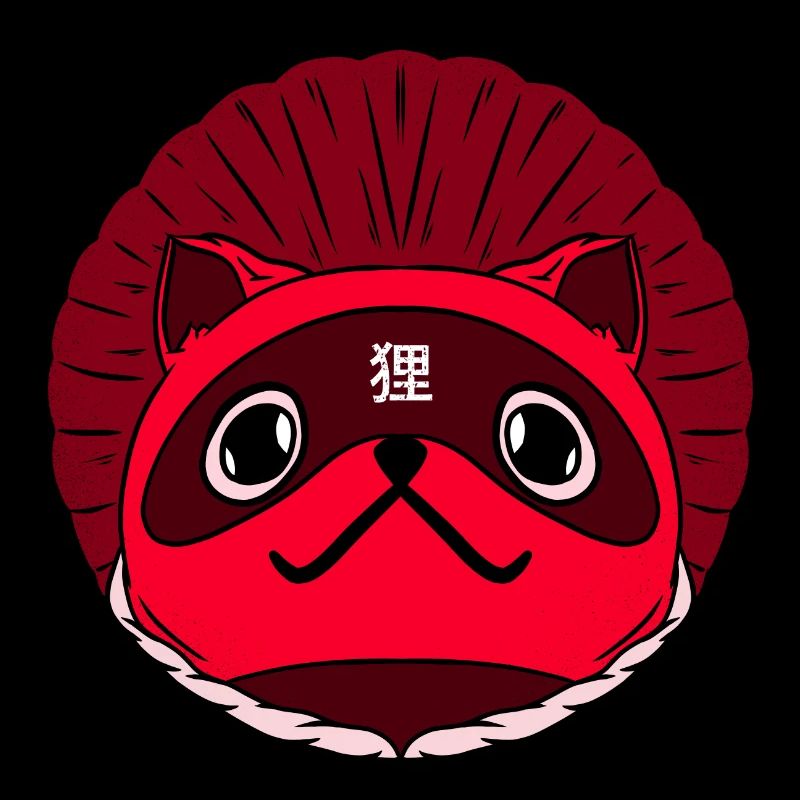 Tanuki, der Waschbär