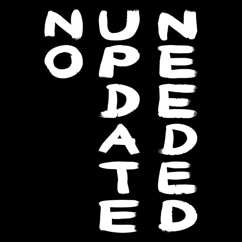 NO UPDATE white