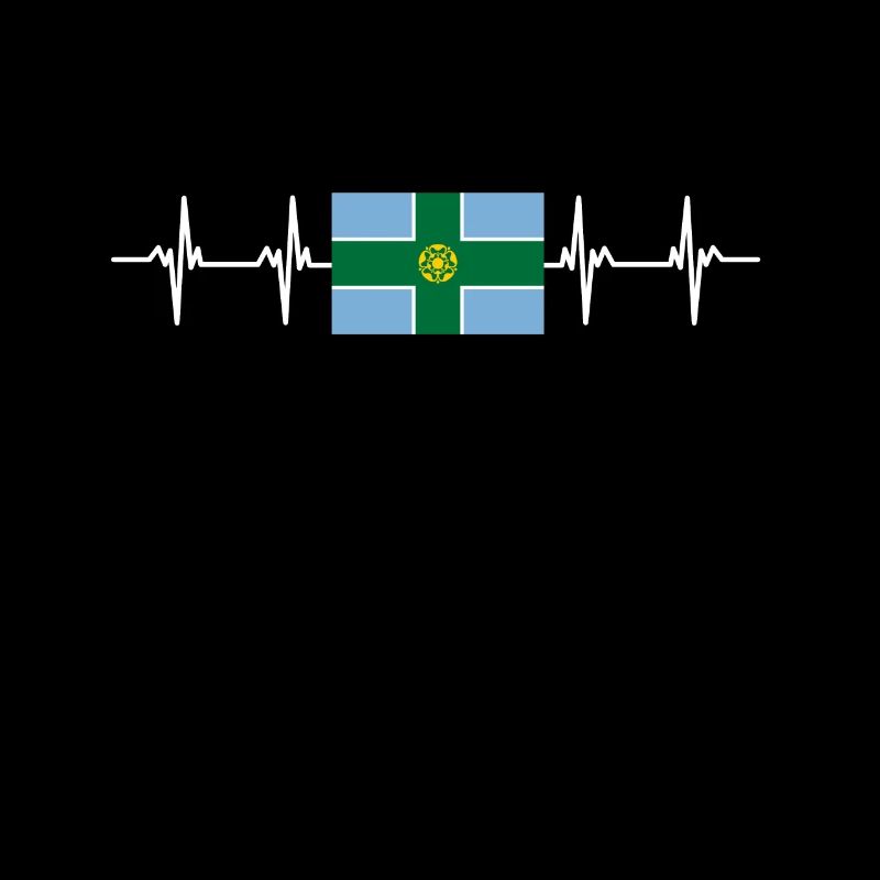 Drapeau du Derbyshire du Royaume-Uni