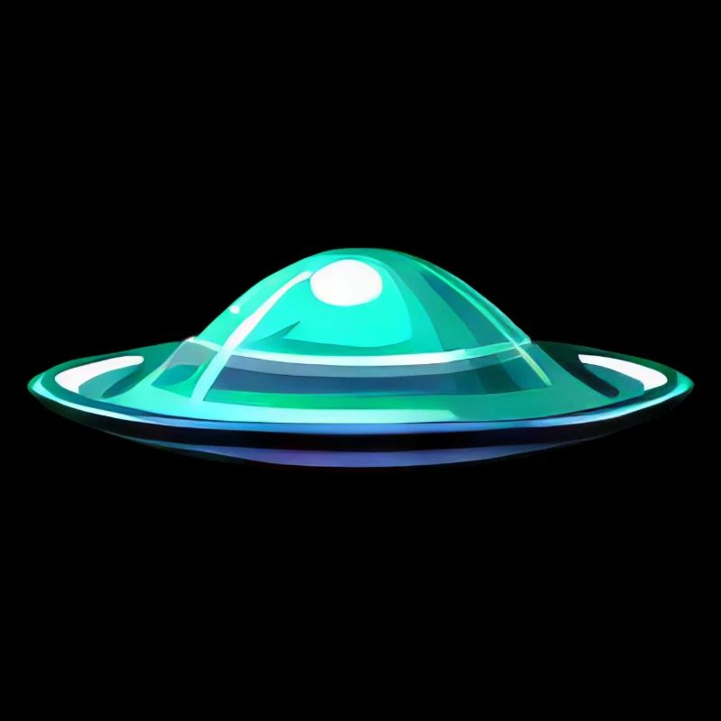 Alien in flying saucer
