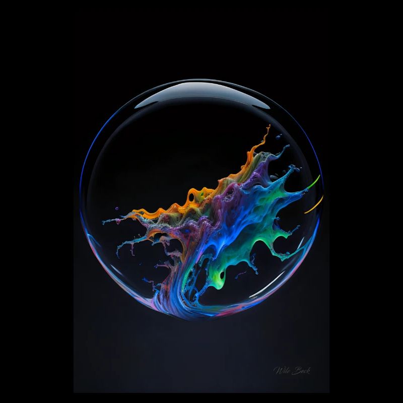 Kaos dans un arc-en-ciel à bulles 4